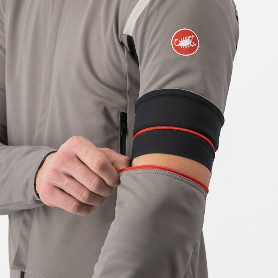 Castelli PERFETTO RoS 2 CONVERTIBLE Jassen Heren Grijs Khaki Grijs | FKH304612