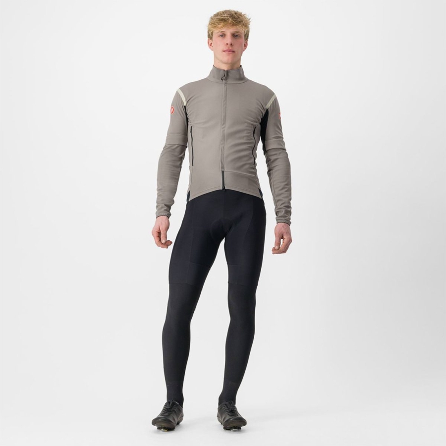 Castelli PERFETTO RoS 2 CONVERTIBLE Jassen Heren Grijs Khaki Grijs | FKH304612