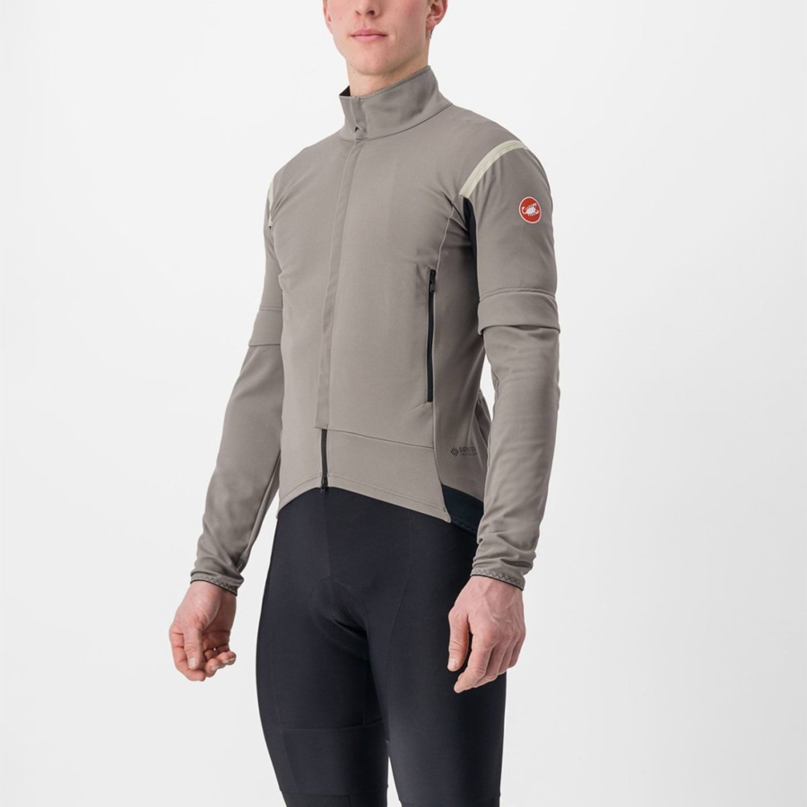 Castelli PERFETTO RoS 2 CONVERTIBLE Jassen Heren Grijs Khaki Grijs | FKH304612