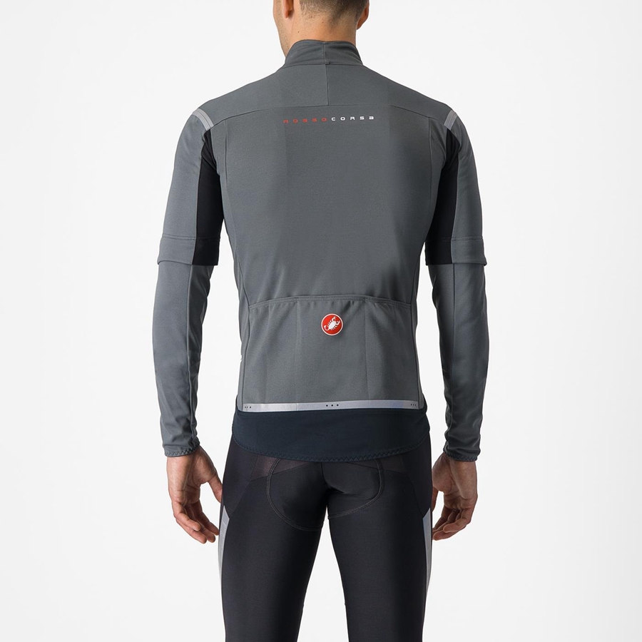 Castelli PERFETTO RoS 2 CONVERTIBLE Jassen Heren Grijs Zilver | RWN879261