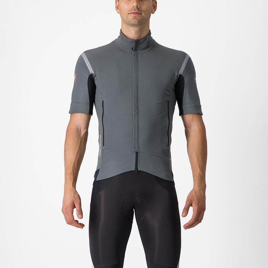 Castelli PERFETTO RoS 2 CONVERTIBLE Jassen Heren Grijs Zilver | RWN879261