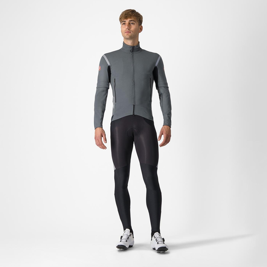 Castelli PERFETTO RoS 2 CONVERTIBLE Jassen Heren Grijs Zilver | RWN879261