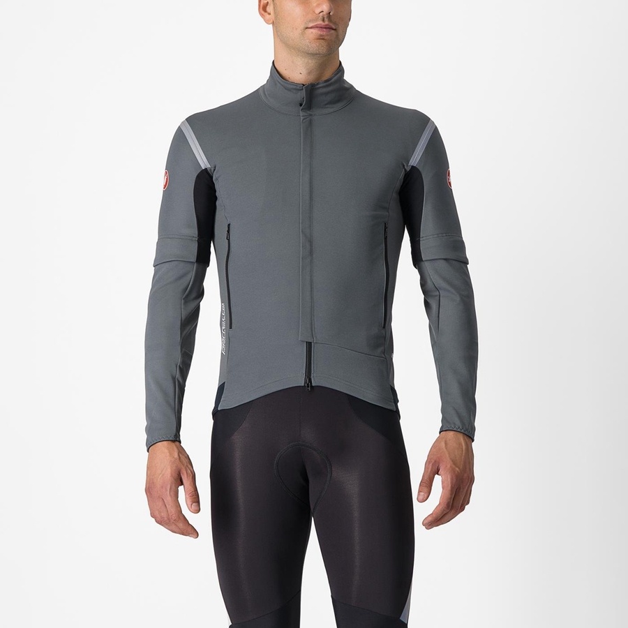 Castelli PERFETTO RoS 2 CONVERTIBLE Jassen Heren Grijs Zilver | RWN879261