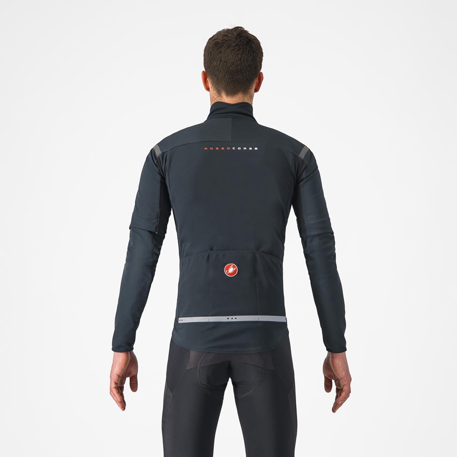 Castelli PERFETTO RoS 2 CONVERTIBLE Jassen Heren Zwart Zwart | YQR893450