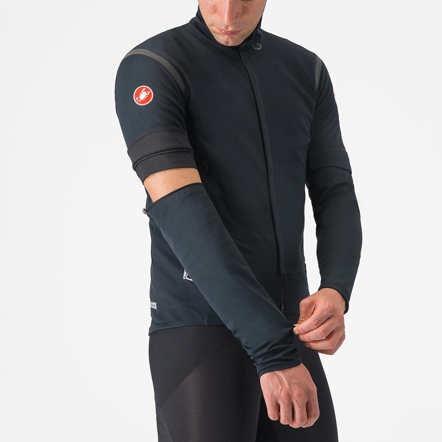 Castelli PERFETTO RoS 2 CONVERTIBLE Jassen Heren Zwart Zwart | YQR893450