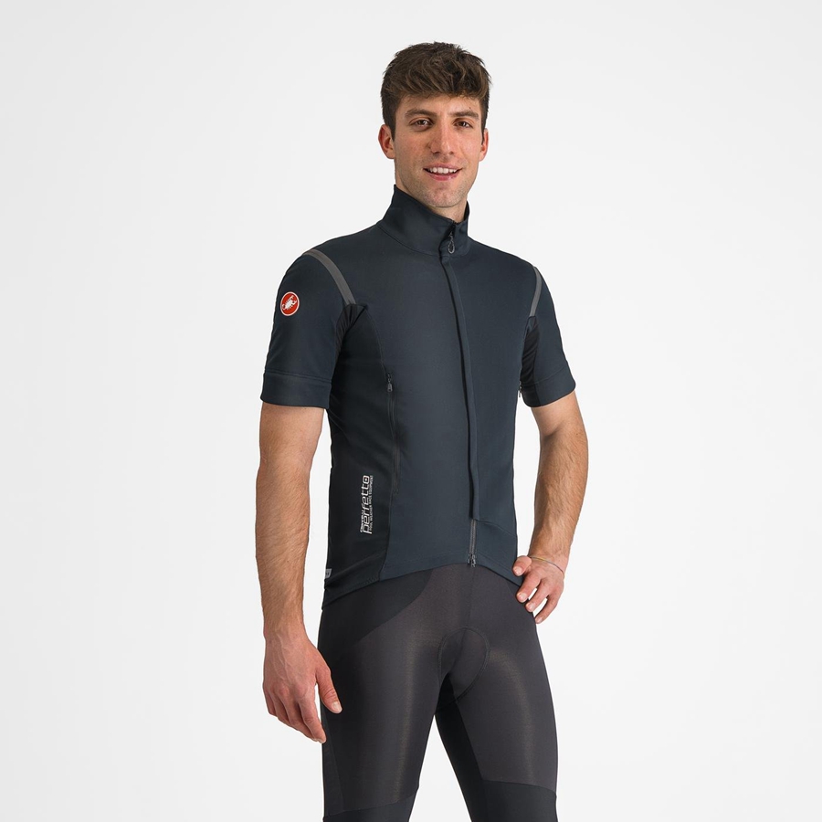 Castelli PERFETTO RoS 2 CONVERTIBLE Jassen Heren Zwart Zwart | YQR893450