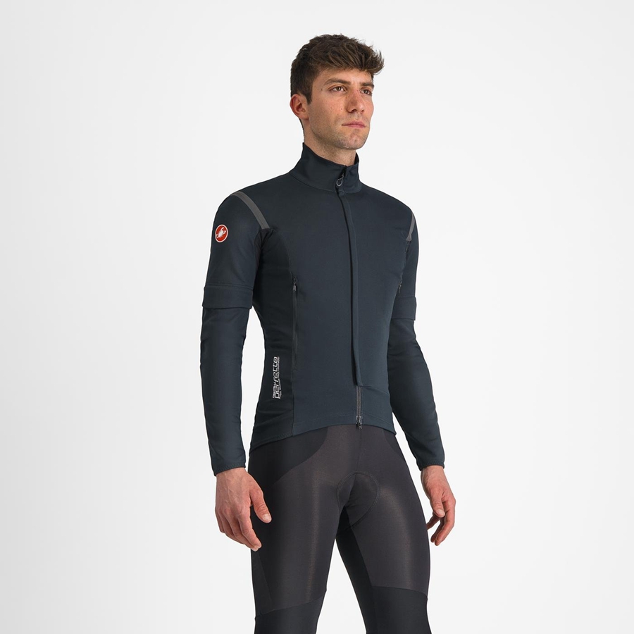 Castelli PERFETTO RoS 2 CONVERTIBLE Jassen Heren Zwart Zwart | YQR893450