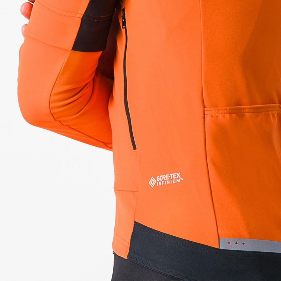 Castelli PERFETTO RoS 2 CONVERTIBLE Jassen Heren Rood Oranje Donkergrijs | YFQ093874