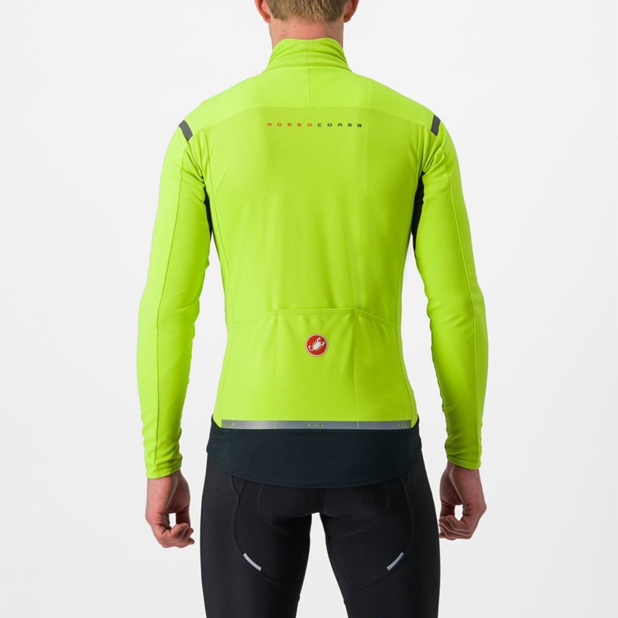 Castelli PERFETTO RoS 2 Jassen Heren Lichtgroen Donkergrijs | XEJ874392