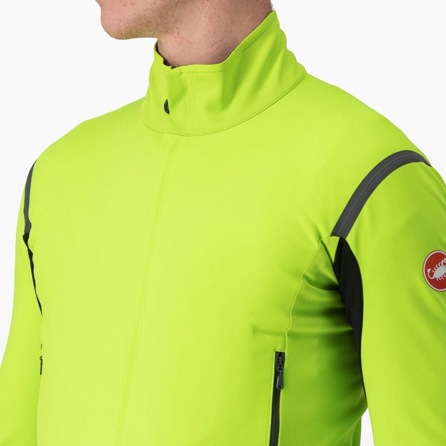 Castelli PERFETTO RoS 2 Jassen Heren Lichtgroen Donkergrijs | XEJ874392