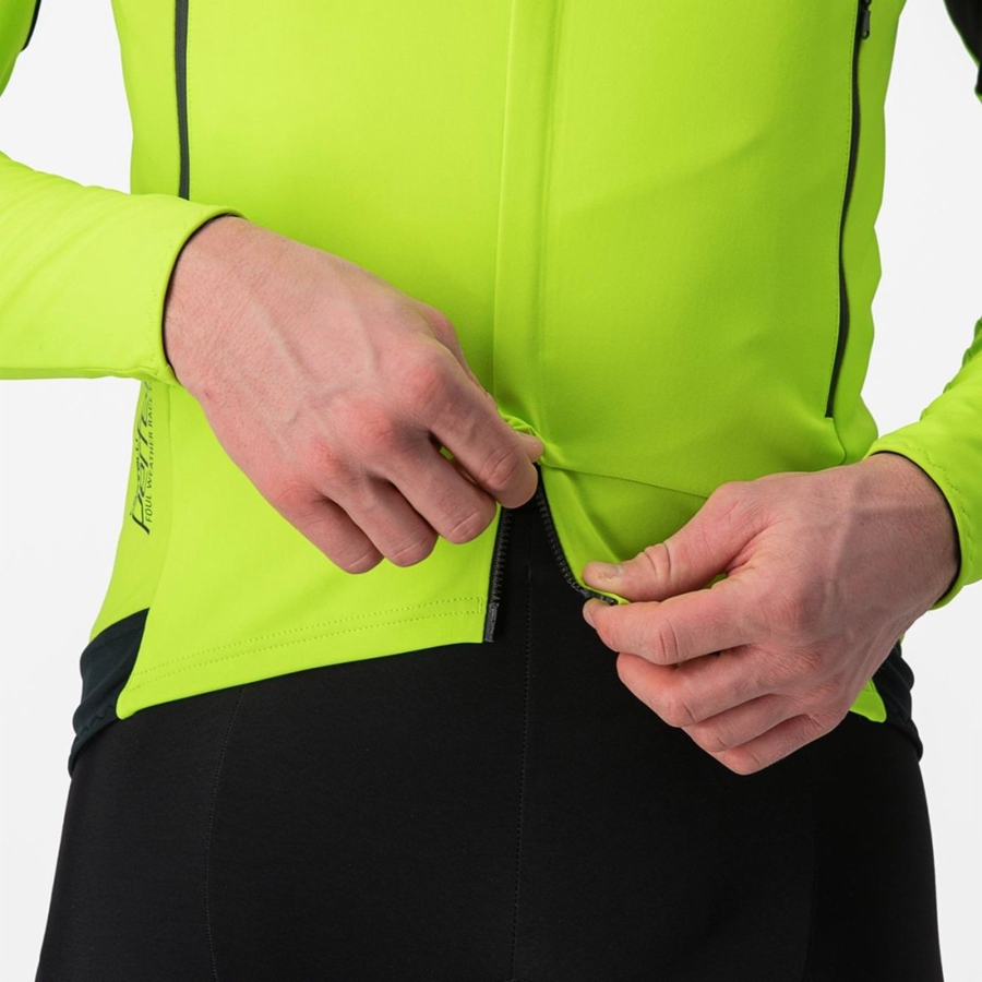 Castelli PERFETTO RoS 2 Jassen Heren Lichtgroen Donkergrijs | XEJ874392