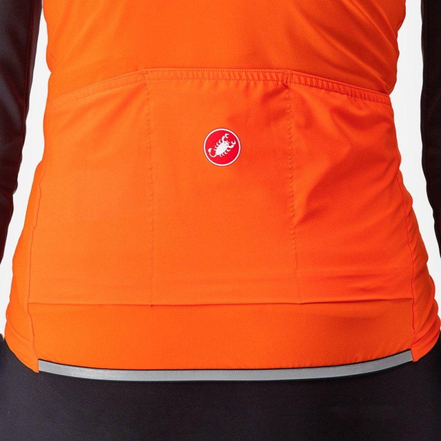 Castelli PERFETTO RoS 2 W Vest Dames Rood Oranje | ZIB637891