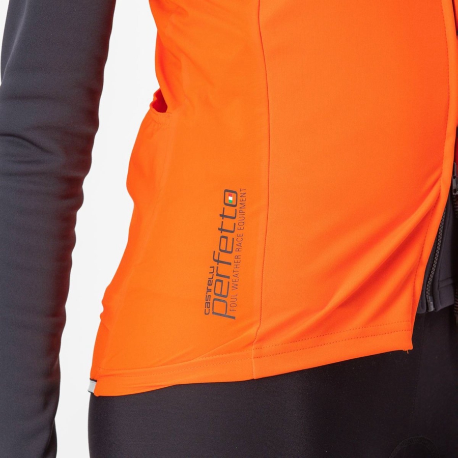 Castelli PERFETTO RoS 2 W Vest Dames Rood Oranje | ZIB637891