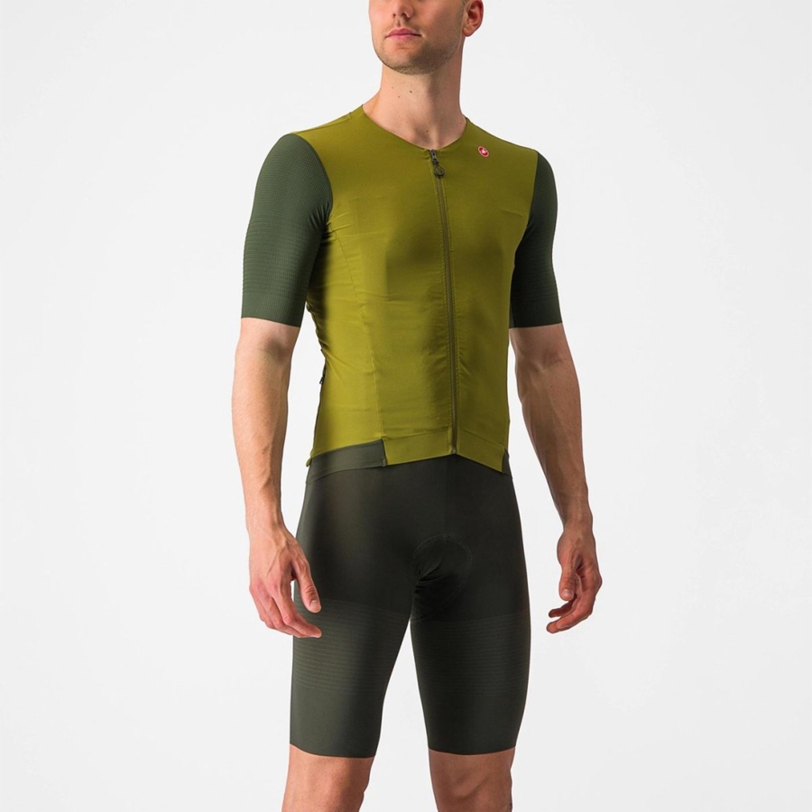 Castelli PREMIO Jersey Heren Groen Diepgroen | ZNU047862