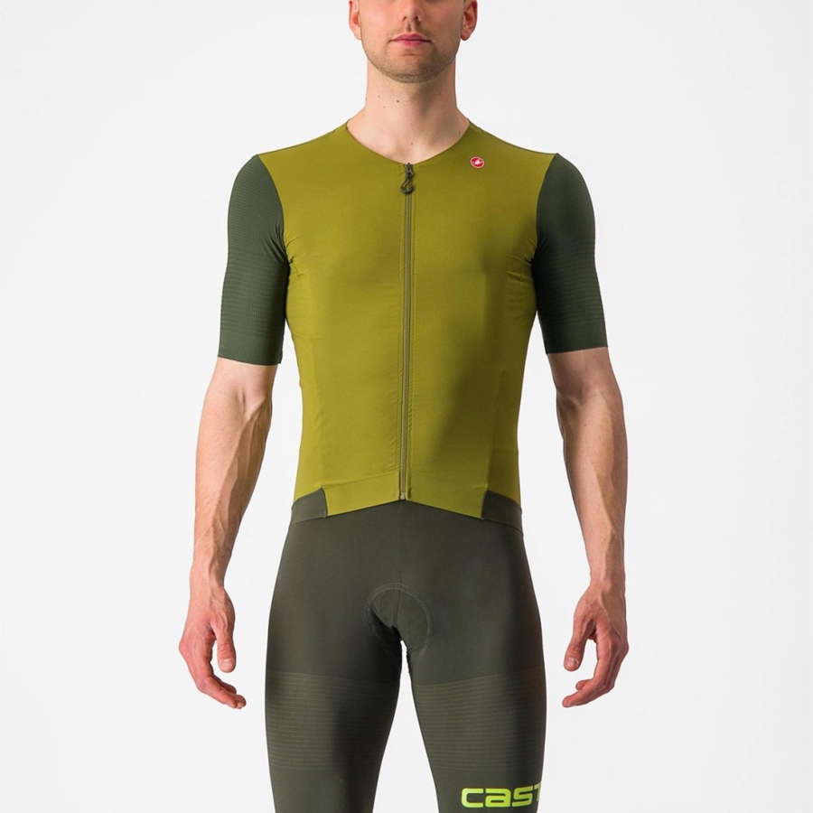 Castelli PREMIO Jersey Heren Groen Diepgroen | ZNU047862