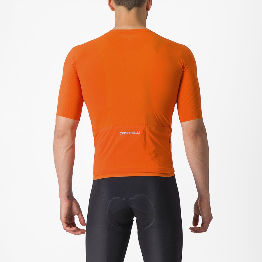 Castelli PREMIO Jersey Heren Oranje Rood | JWD436089