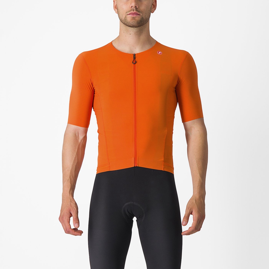 Castelli PREMIO Jersey Heren Oranje Rood | JWD436089