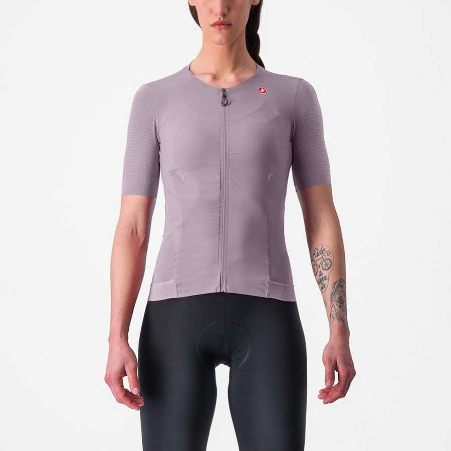 Castelli PREMIO W Jersey Dames Paars Wit | VPM540913