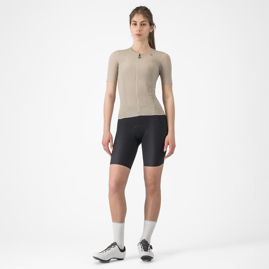 Castelli PREMIO W Korte Broek Met Slabbetje Dames Zwart | YVO965143