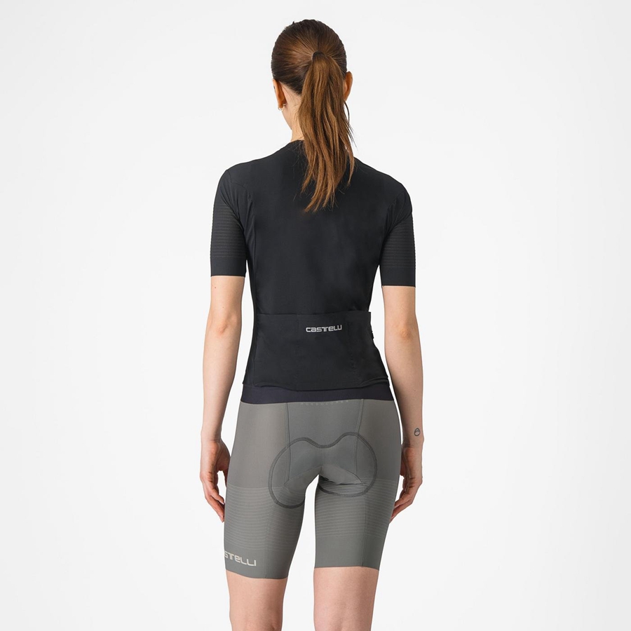 Castelli PREMIO W Korte Broek Met Slabbetje Dames Grijs | CVT820976