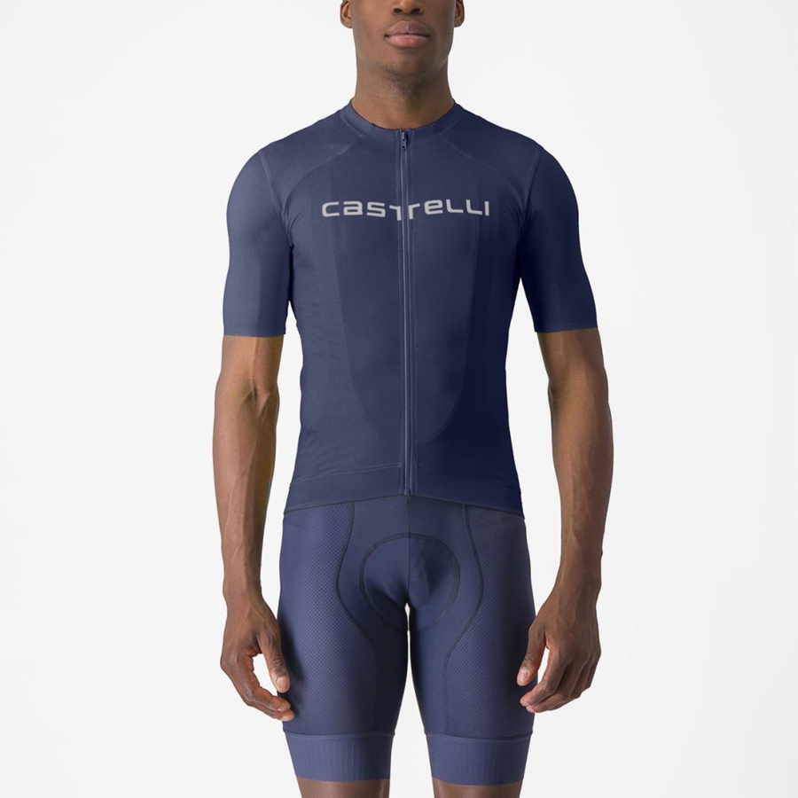 Castelli PROLOGO LITE Jersey Heren Blauw Wit | HPA905483