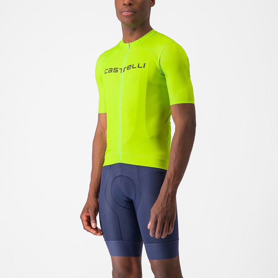 Castelli PROLOGO LITE Jersey Heren Lichtgroen Diepgroen | EWH689214