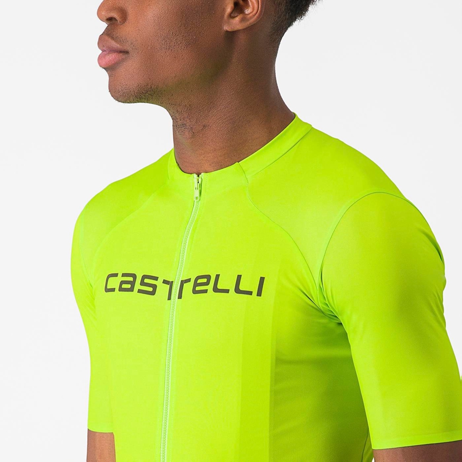 Castelli PROLOGO LITE Jersey Heren Lichtgroen Diepgroen | EWH689214