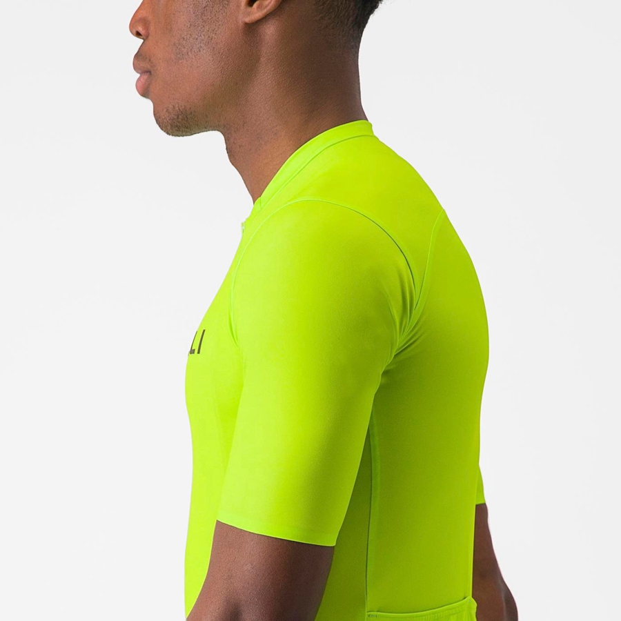 Castelli PROLOGO LITE Jersey Heren Lichtgroen Diepgroen | EWH689214