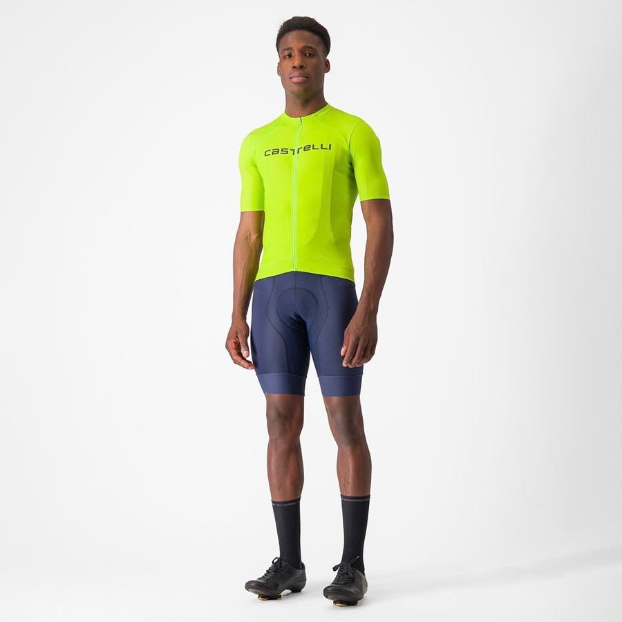 Castelli PROLOGO LITE Jersey Heren Lichtgroen Diepgroen | EWH689214