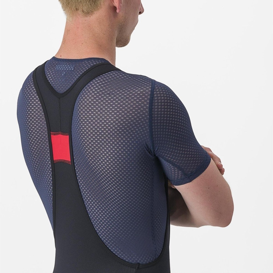 Castelli PRO MESH 2.0 SHORT SLEEVE Basislaag Heren Blauw | TQZ815602