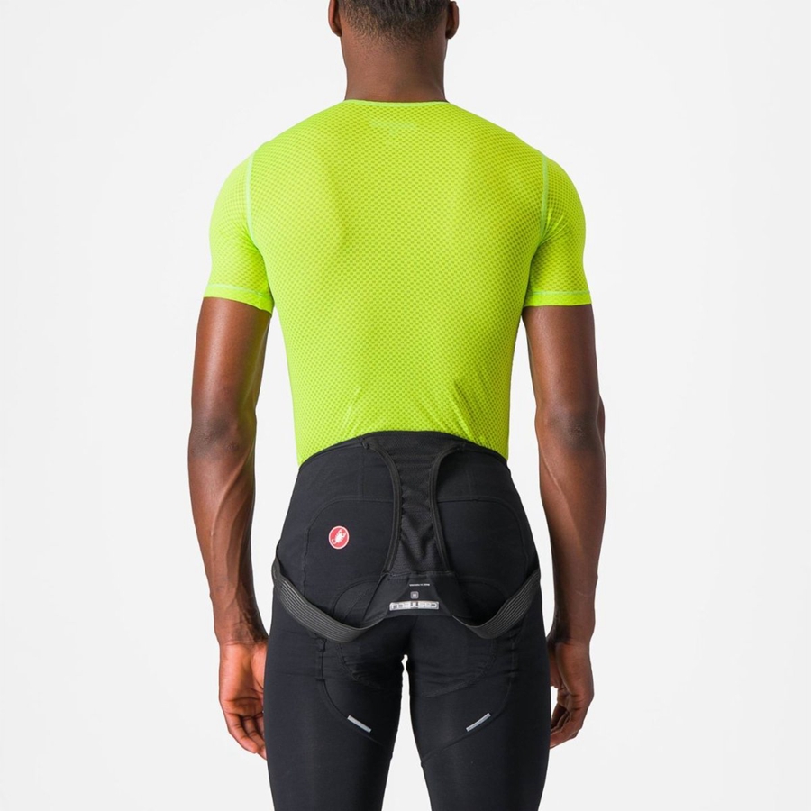 Castelli PRO MESH 2.0 SHORT SLEEVE Basislaag Heren Lichtgroen | RFN921453