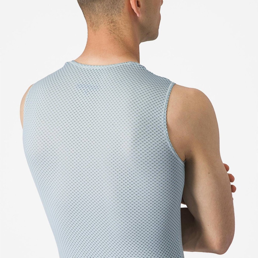 Castelli PRO MESH 2.0 SLEEVELESS Basislaag Heren Blauw | MFQ983502