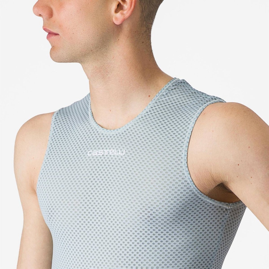 Castelli PRO MESH 2.0 SLEEVELESS Basislaag Heren Blauw | MFQ983502