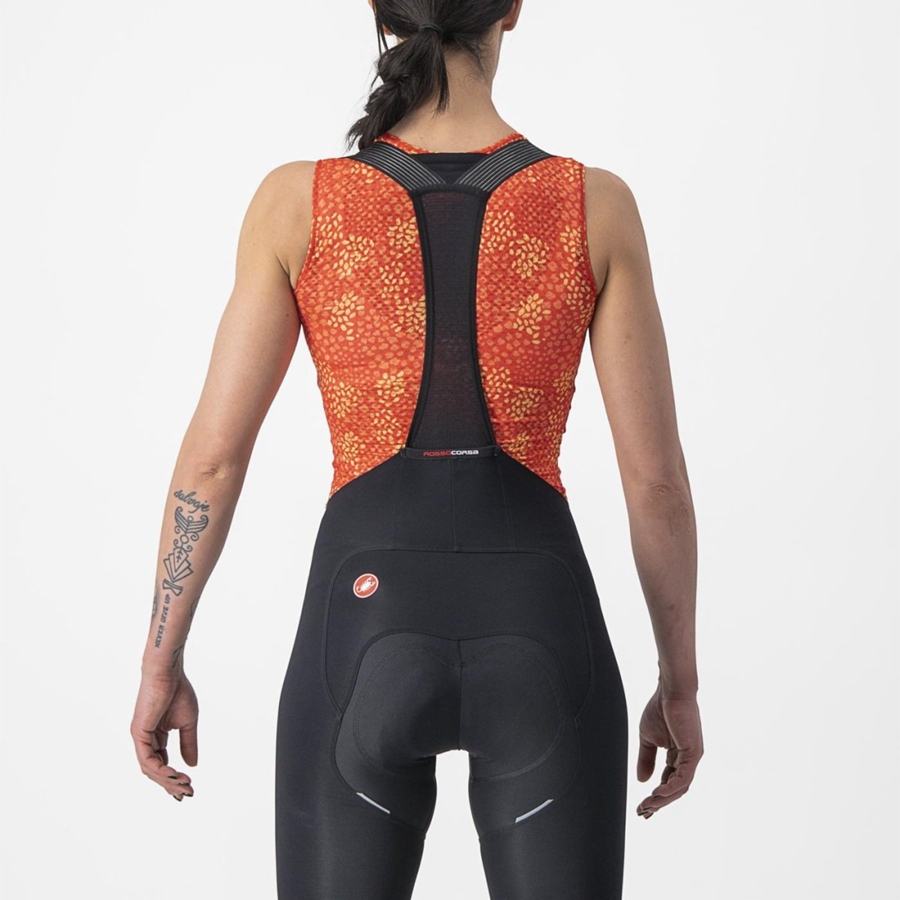 Castelli PRO MESH 4 W SLEEVELESS Basislaag Dames Oranje | VNO921087