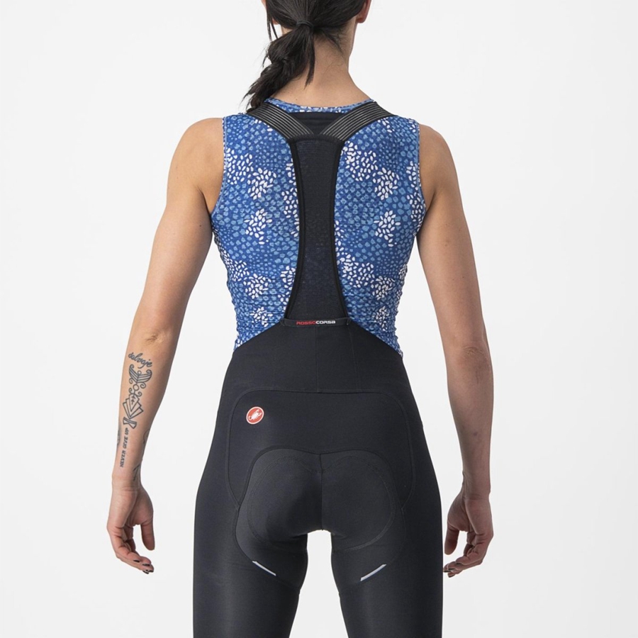 Castelli PRO MESH 4 W SLEEVELESS Basislaag Dames Blauw | CFD785103