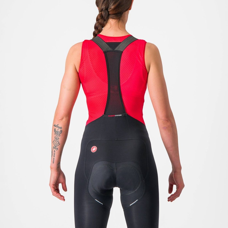 Castelli PRO MESH W SLEEVELESS Basislaag Dames Rood | ODG567029