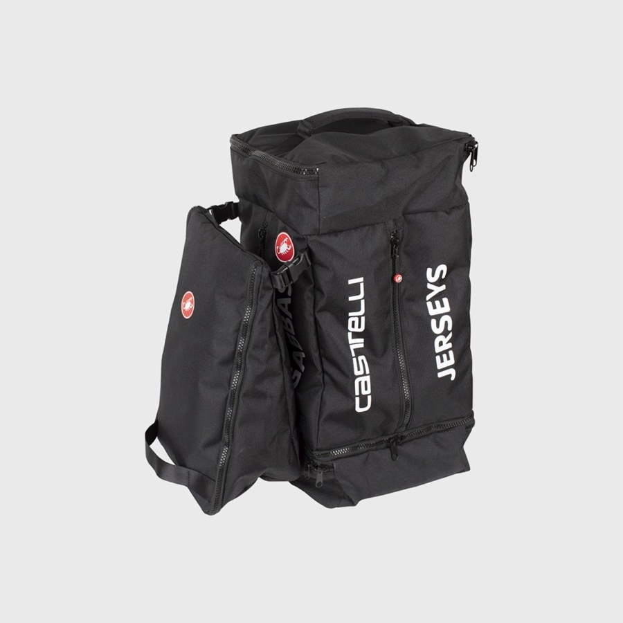 Castelli PRO RACE RAIN Tassen Dames Zwart | XOA238459