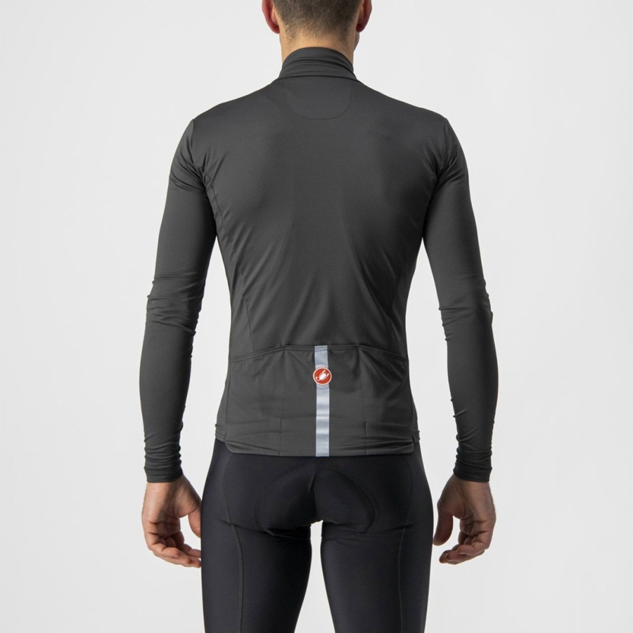 Castelli PRO THERMAL MID LS Jersey Heren Donkergrijs | CMV130986