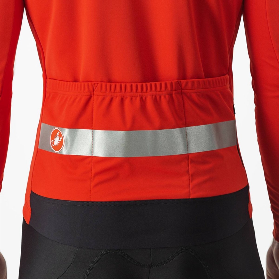 Castelli RADDOPPIA 3 Jassen Heren Rood Zilver | QXP256371