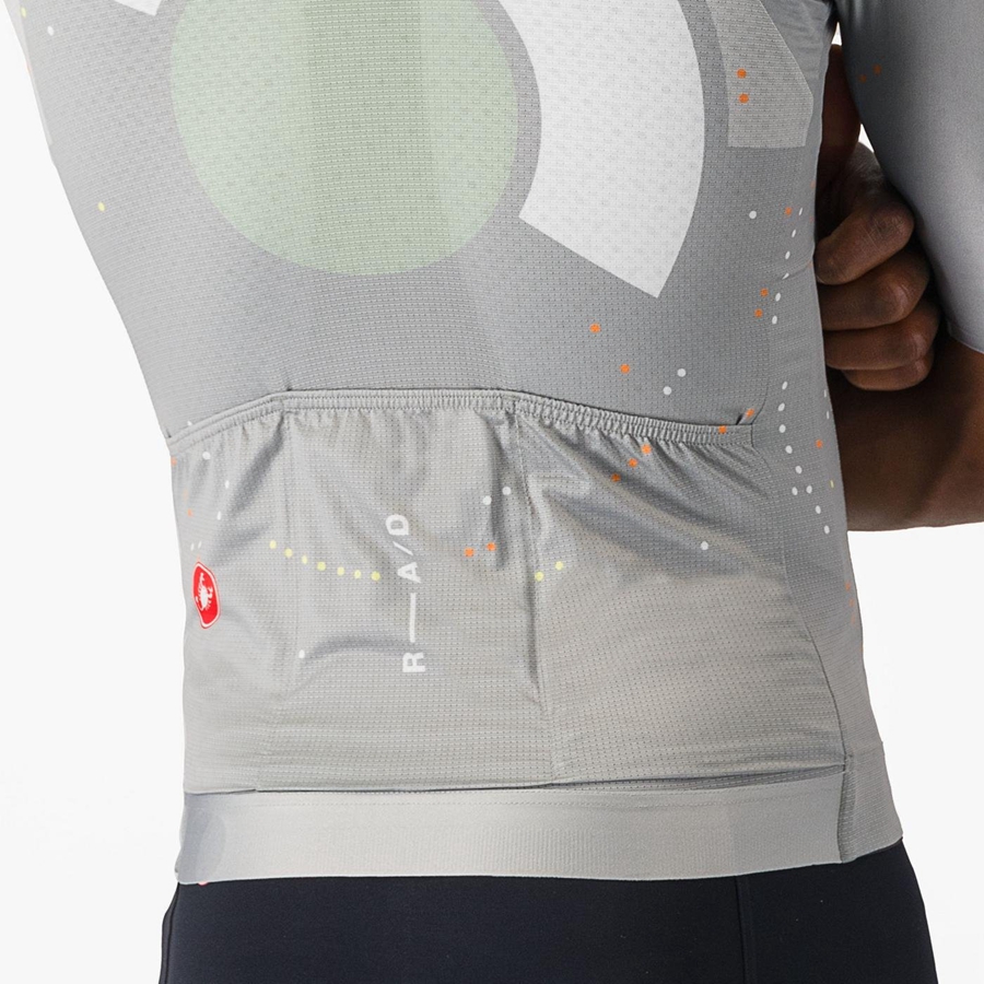 Castelli R-A/D Jersey Heren Gekleurd Grijs | IKU405318