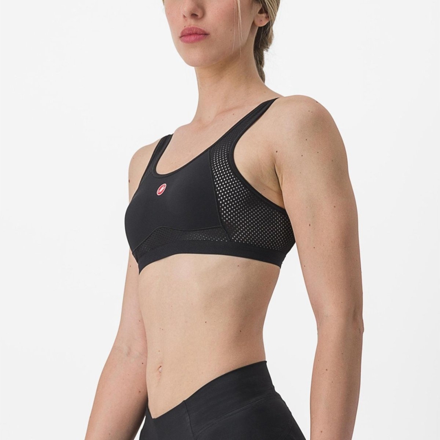 Castelli ROSSO CORSA BRA Basislaag Dames Zwart | WHL904658