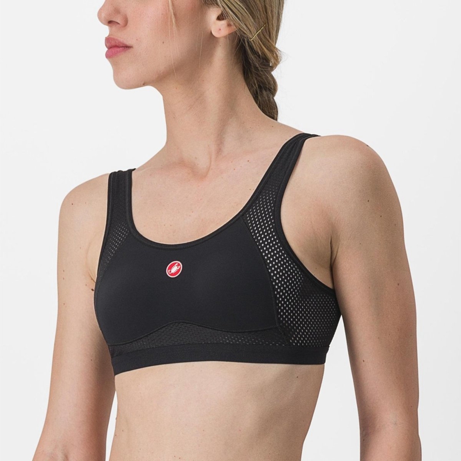 Castelli ROSSO CORSA BRA Basislaag Dames Zwart | WHL904658