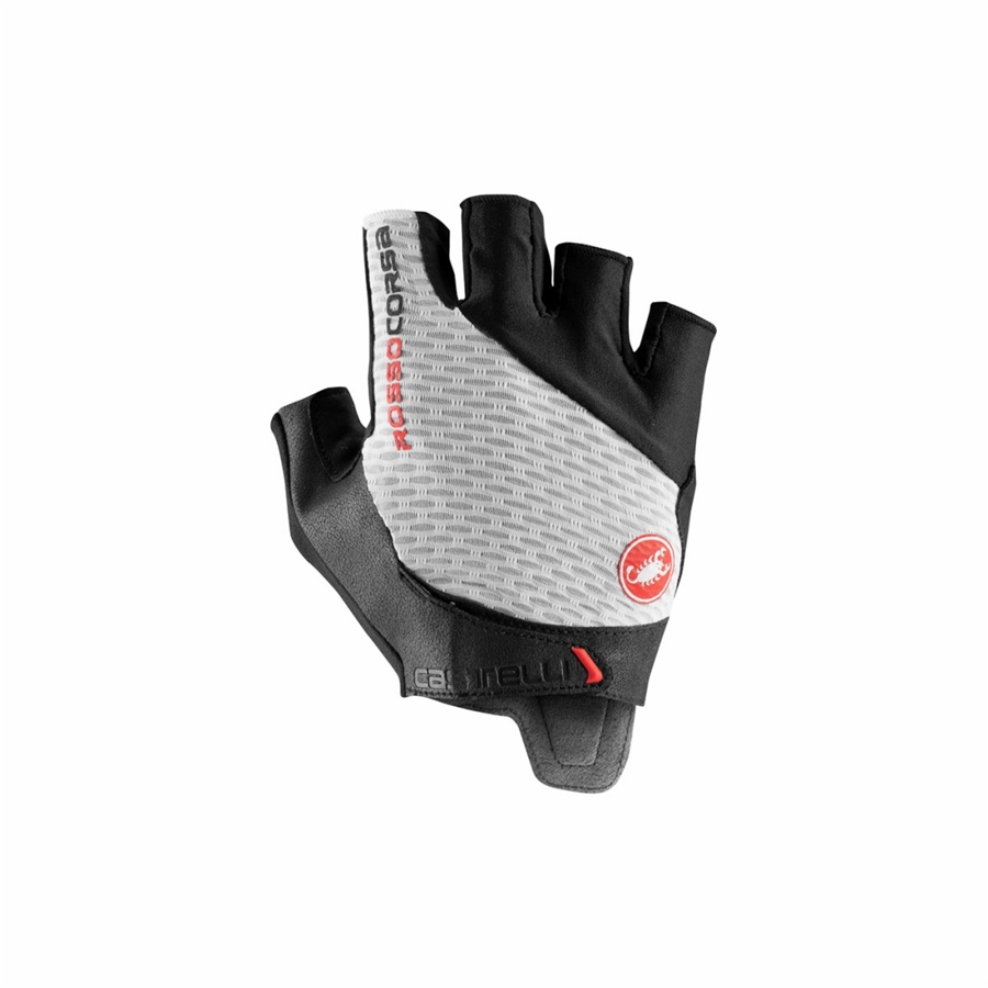 Castelli ROSSO CORSA PRO V Handschoenen Heren Wit | ZIJ847356