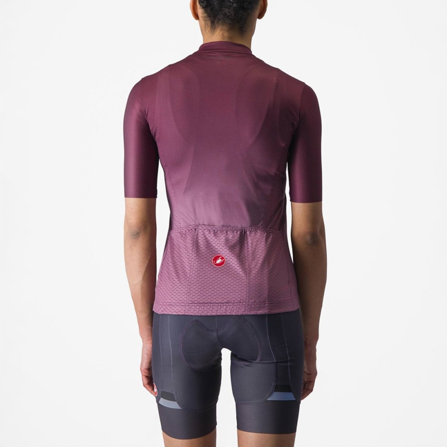 Castelli SALITA Jersey Dames Diepbordeaux Dieppaars | YPV901736