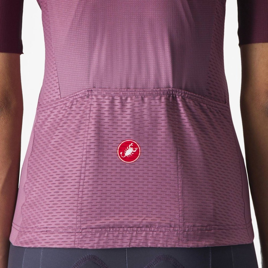 Castelli SALITA Jersey Dames Diepbordeaux Dieppaars | YPV901736