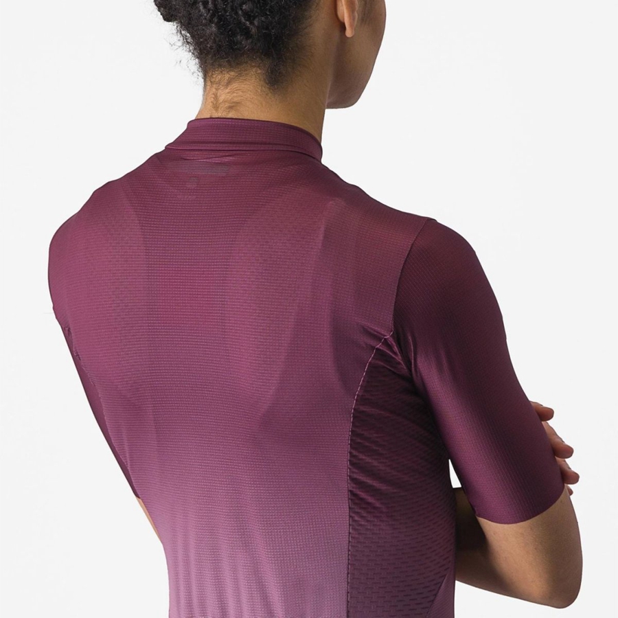 Castelli SALITA Jersey Dames Diepbordeaux Dieppaars | YPV901736