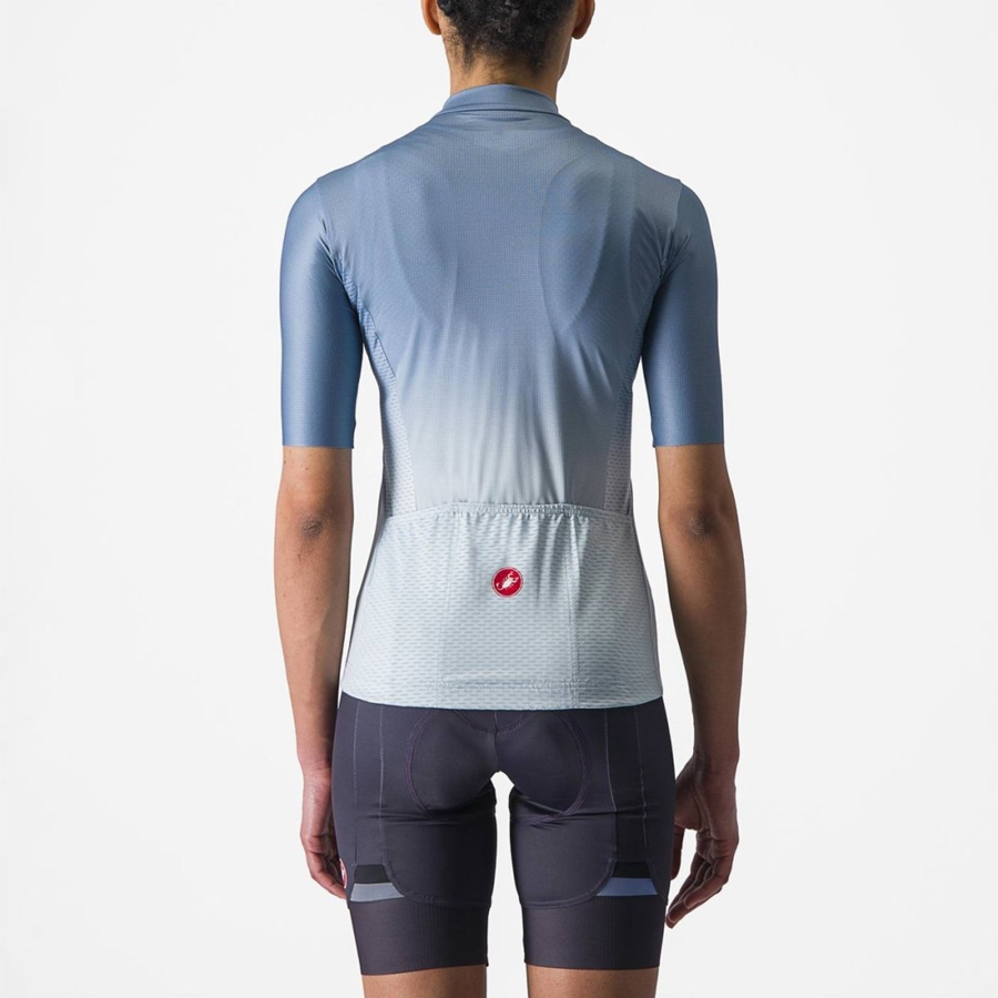 Castelli SALITA Jersey Dames Grijs Blauw Blauw | GUM750942