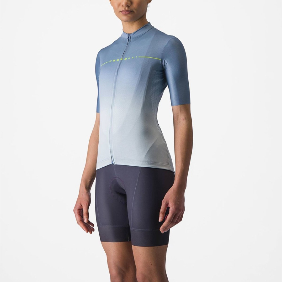 Castelli SALITA Jersey Dames Grijs Blauw Blauw | GUM750942