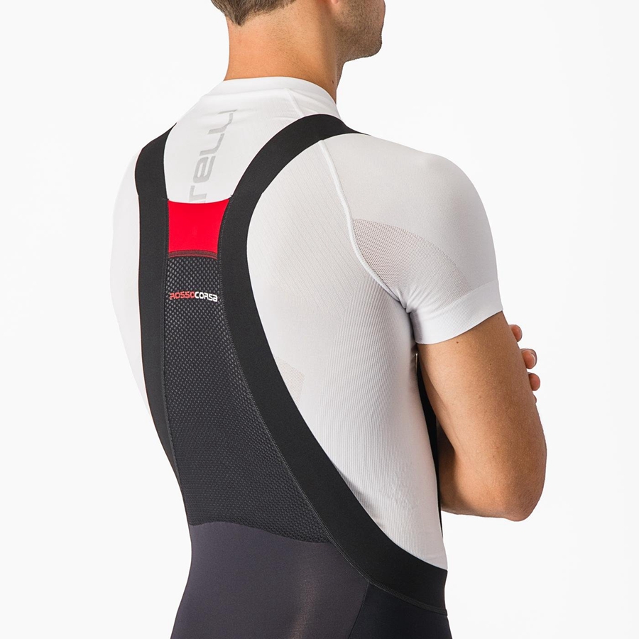 Castelli SORPASSO RoS Panty Met Slabbetje Heren Zwart | AWG734589