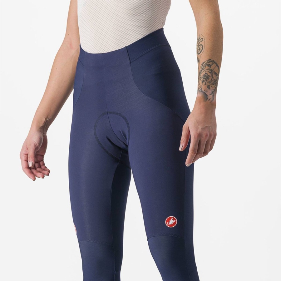 Castelli SORPASSO RoS W Leggings Dames Blauw Zilver | MIO013927